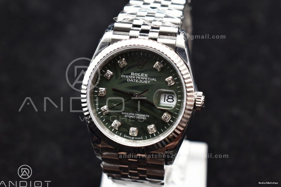 573 DateJust On VSF Steel Dial Diamond VS Timeless Jubilee Edition 904L Bracelet 1:1 SS 126234 Best 36 Green 0925